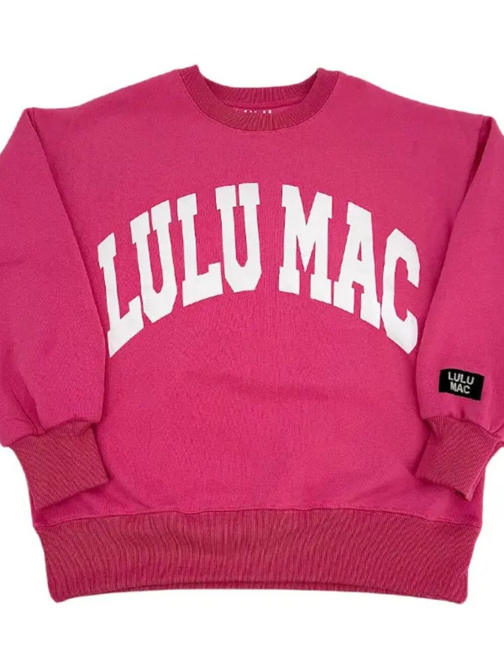 LuLu Mac Hot Pink Sweatshirt XL NWT